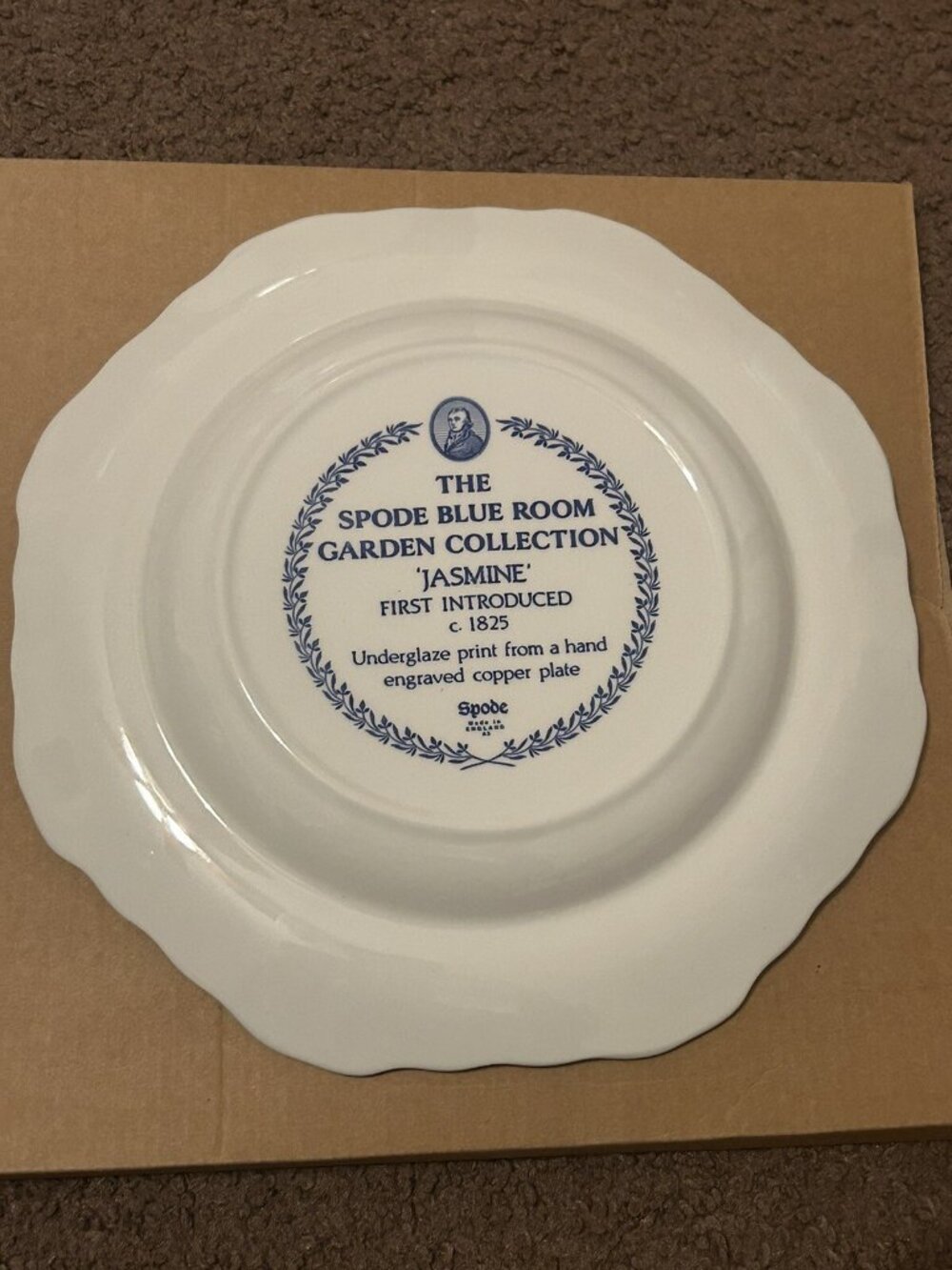 Spode Blue Room Garden Collection Boxed Set of 4 Collector Plates - Picture 11 of 14